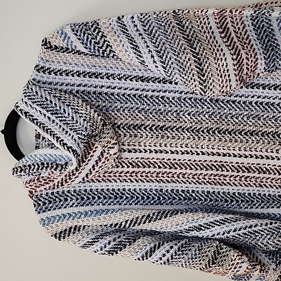 Baja  Stripe Hoodie with Front Pocket Multicolor Coogi  Size Meduim - Picture 11 of 16